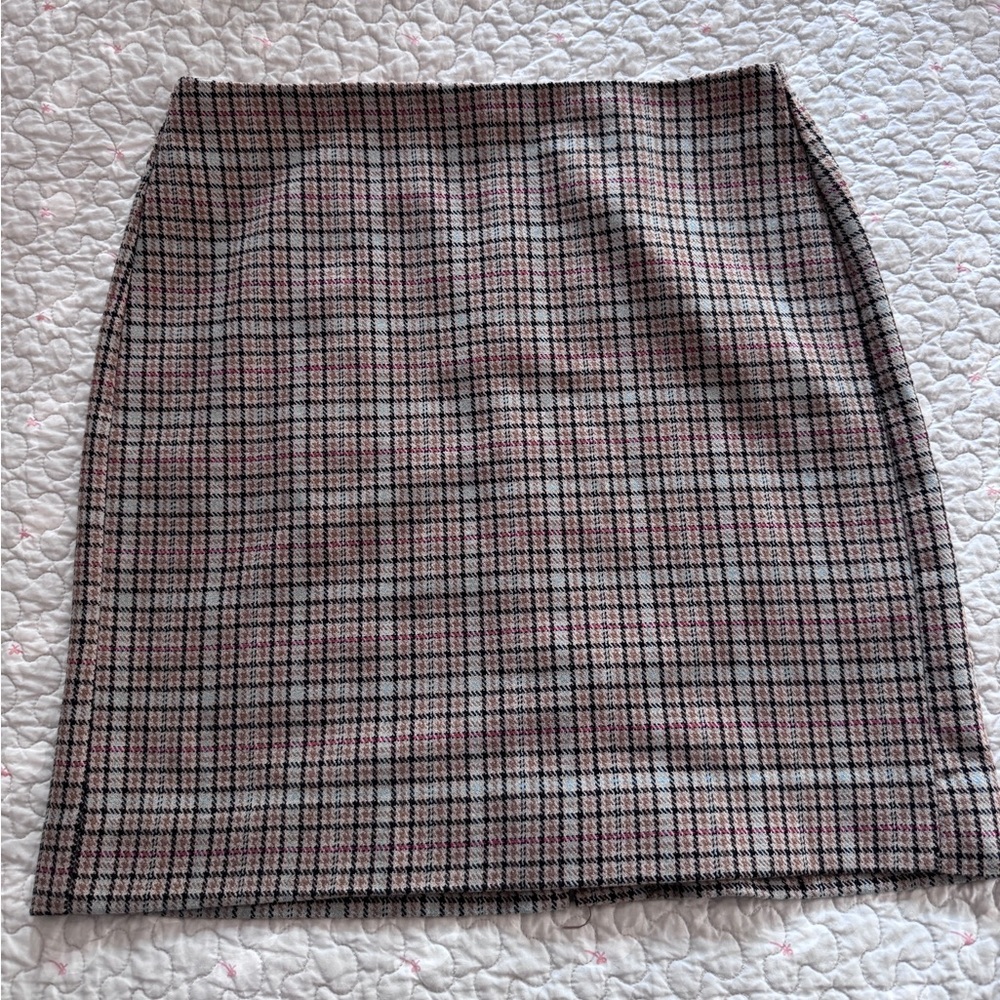 Banana Republic Lined Wool Blend Tweed Pencil Mini Skirt in Mint Condition Sz 4